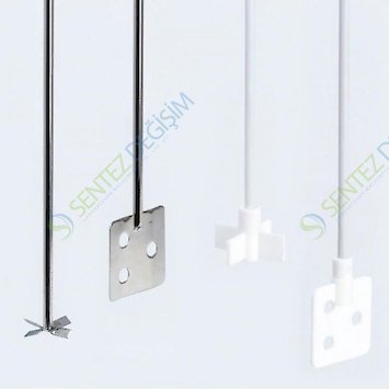 ISOLAB 615.01.103 Mekanik Karıştırıcı Şaftı - Çapraz - PTFE Kaplı / 1 Adet