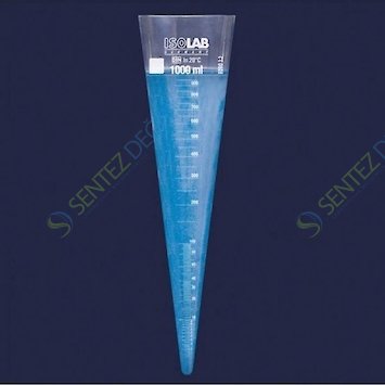 ISOLAB 043.20.001 İmhoff Hunisi - Cam - Musluksuz