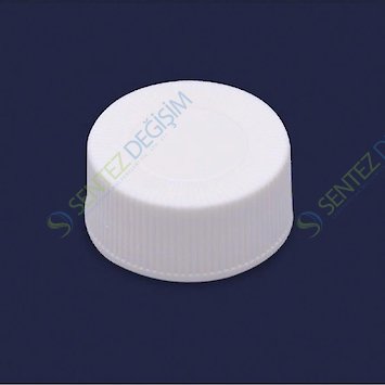 ISOLAB 096.05.012 Kapak + Septa - Silikon / PTFE - Delikli - N24 Vial İçin