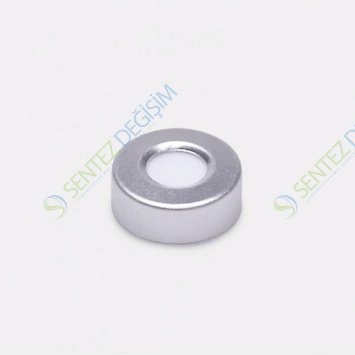 ISOLAB 096.03.001 Kapak + Septa - Silikon / PTFE - Yarıksız - N20 Vial İçin 100 Adet/Paket