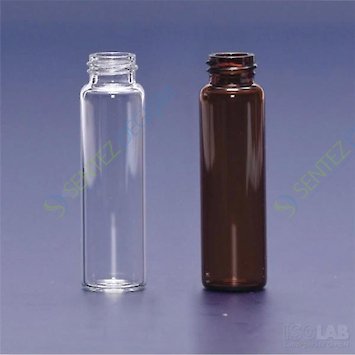 ISOLAB 095.06.001 Vial - Vida Kapak - N15 - 12 ml - 18,5 x 66 mm - Şeffaf