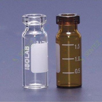 ISOLAB 095.02.002 Vial - Crimp Kapak - N11 - 1,5 ml - 11,6 x 32 mm - Amber