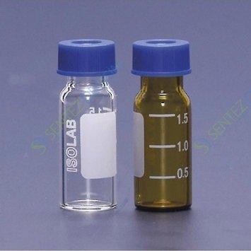 ISOLAB 095.01.001 Vial - Vida Kapak - N9 - 1,5 ml - 11,6 x 32 mm - Şeffaf