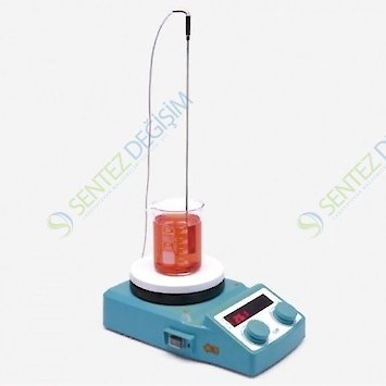 ISOLAB 613.01.001 Karıştırıcı - Manyetik - Isıtıcılı - 280 C - LED Göstergeli