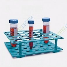 ISOLAB 079.04.001 Tüp Standı - POM - Demonte - 15 ml & 50 ml Tüpler İçin