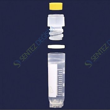ISOLAB 091.11.105 Tüp - Cryo - 5,0 ml - Etekli - Dıştan Kapaklı