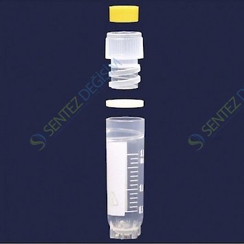 ISOLAB 091.11.102 Tüp - Cryo - 2,0 ml - Etekli - Dıştan Kapaklı