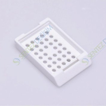 ISOLAB 074.01.001 Parafin Kaseti - Kapaksız - Beyaz