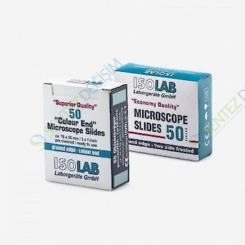 ISOLAB 075.05.001 Lam - Düz Kesim - Ekonomik Kalite - 50 Adet/Kutu