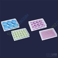 ISOLAB 122.11.006 Plak - Hücre Kültürü - Düz Kuyulu - 3 ml