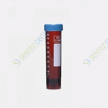 ISOLAB 078.12.009 Tüp - Santrifüj - P.P - Vidalı Kapaklı - 50 ml - DNA/RNA free - Etekli - Steril