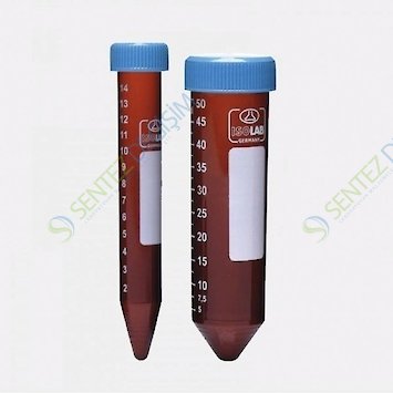 ISOLAB 078.12.004 Tüp Santrifüj P.P Amber Vidalı Kapaklı 50 ml DNA/RNA free Gamma Steril Tekli Ambalaj 50 Adet