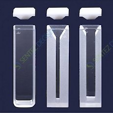 ISOLAB 098.01.003 Spektrofotometre Küveti - Es Kuvars - Mikro - 12,5X12,5X45 mm - 0,70 ml