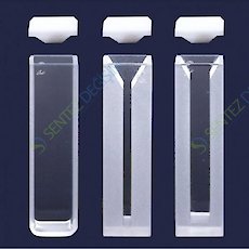 ISOLAB 098.01.001 Spektrofotometre Küveti - Es Kuvars - Makro - 12,5X12,5X45 mm - 3,5 ml