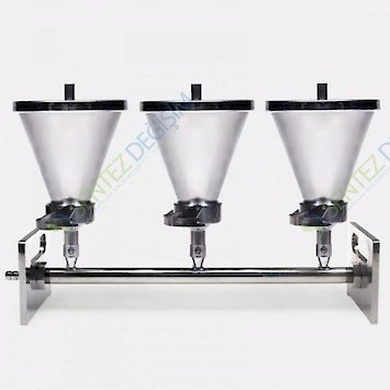 ISOLAB 043.05.106 Vakum Manifold Düzeneği - Paslanmaz Çelik - 6 Gözlü