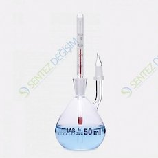 ISOLAB 023.03.005 Piknometre - Kalibreli - Termometreli - 5 ml