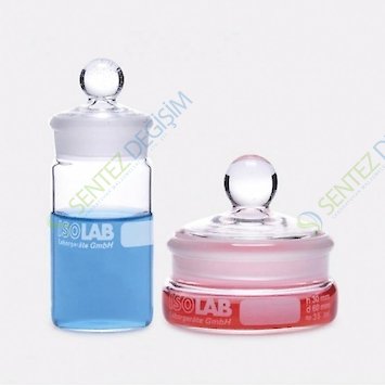 ISOLAB 037.02.305 Vezin Kabı - Cam - 30 mm Çap - 50 mm H