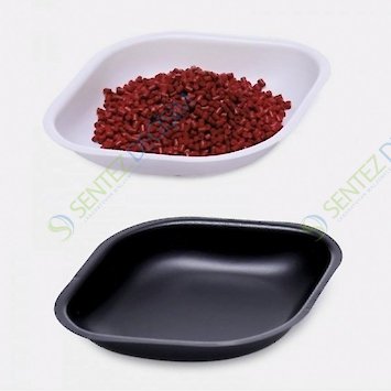 ISOLAB 037.16.030 Tartım Kabı - P.S - Elips Form - Siyah - 30 ml - 10 Adet - Gamma Steril