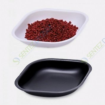 ISOLAB 037.16.005 Tartım Kabı - P.S - Elips Form - Siyah - 5 ml - 10 Adet - Gamma Steril