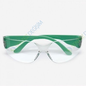ISOLAB 080.40.002G Koruyucu Gözlük - Yeşil
