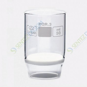 ISOLAB 043.02.033 Kroze - Gooch - Sinter Cam Filtreli - 1D - Por 3 - 30 ml