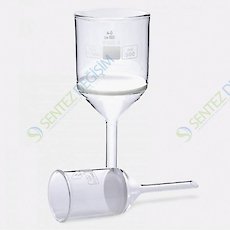 ISOLAB 043.01.504 Huni - Gooch - Sinter Cam Filtreli - 25D - Por 4 - 500 ml - Çap 95 mm