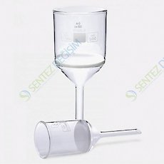 ISOLAB 043.01.072 Huni - Gooch - Sinter Cam Filtreli - 11D - Por 2 - 75 ml - Çap 45 mm