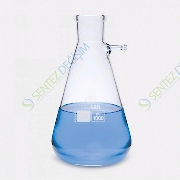 ISOLAB 040.01.100 Erlen - Nuçe - Cam - Cam Su Giriş Borulu - 100 ml