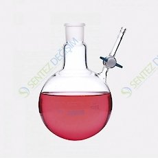 ISOLAB 030.59.500 Balon - Azot - Yuvarlak Dipli - Musluklu - Dişi Şilif : NS 29/32 - 500 ml