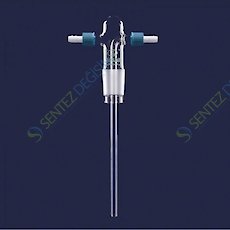 ISOLAB 065.67.002 Gaz Yıkama Şişesi - Frit Disksiz - P.P Yan Kollu