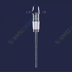 ISOLAB 065.67.011 Gaz Yıkama Şişesi - Frit Diskli - Cam Yan Kollu