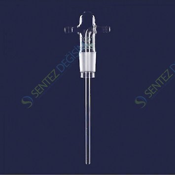 ISOLAB 065.67.011 Gaz Yıkama Şişesi - Frit Diskli - Cam Yan Kollu