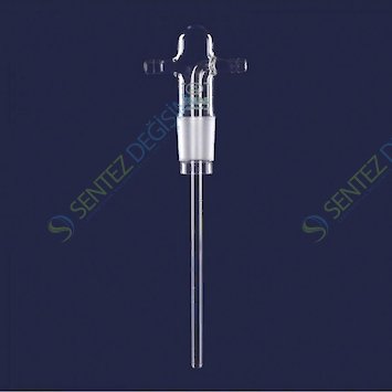 ISOLAB 065.67.001 Gaz Yıkama Şişesi - Frit Disksiz - Cam Yan Kollu