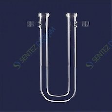 ISOLAB 065.62.180 Kurutma Tüpü - U Şekilli - 180 mm - Çap : 18 mm - Dişi Şilif : NS 19/26