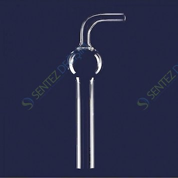 ISOLAB 065.60.150 Kurutma Tüpü - Eğimli - 150 mm - Çap 13 mm