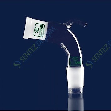 ISOLAB 065.33.029 Adaptör - Aktarım - Eğimli Vakumlu - Dişi Şilif : NS 29/32 - Erkek Şilif : NS 29/32