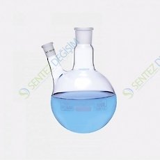 ISOLAB 030.29.901 Balon Dibi Yuvarlak 2 Boyunlu Yan Dişi Şilif Merkez Boyun : NS 29/32 Yan Dişi Şilif : NS 29/32 1000 ml