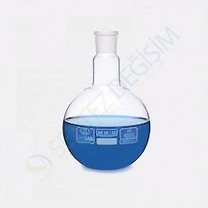 ISOLAB 030.01.501 Balon - Cam - Dibi Düz - Şilifli - 500 ml - NS 29/32