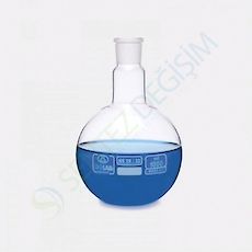 ISOLAB 030.01.050 Balon - Cam - Dibi Düz - Şilifli - 50 ml - NS 14/23