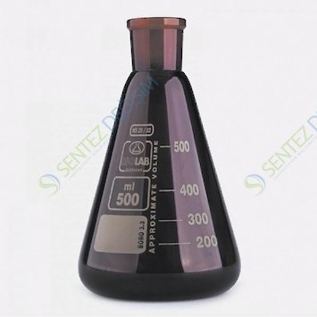 ISOLAB 028.11.901 Erlen - Cam - Şilifli - Amber - 1000 ml - NS 29/32
