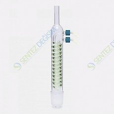 ISOLAB 035.14.500 Soğutucu - Dimroth - Soxhlet İçin - 500 ml - Erkek Şilif : NS 45/40 - P.P Yan Kol