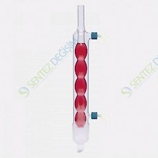 ISOLAB 035.12.500 Soğutucu - Allihn - Soxhlet İçin - 500 ml - Erkek Şilif : NS 45/40 - P.P Yan Kol