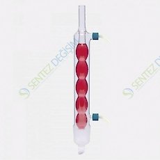 ISOLAB 035.12.250 Soğutucu - Allihn - Soxhlet İçin - 100/250 ml - Erkek Şilif : NS 45/40 - P.P Yan Kol