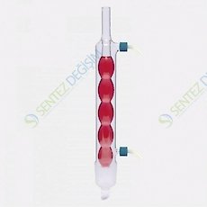 ISOLAB 035.12.030 Soğutucu - Allihn - Soxhlet İçin - 30 ml - Erkek Şilif : NS 29/32 - P.P Yan Kol