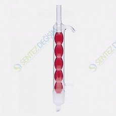 ISOLAB 035.11.070 Soğutucu - Allihn - Soxhlet İçin - 70 ml - Erkek Şilif : NS 34/35 - Cam Yan Kol