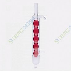 ISOLAB 035.11.030 Soğutucu - Allihn - Soxhlet İçin - 30 ml - Erkek Şilif : NS 29/32 - Cam Yan Kol