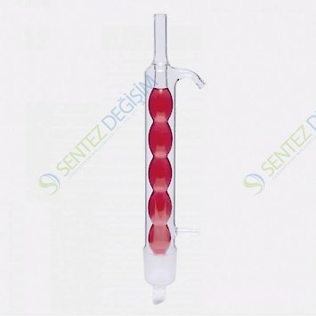 ISOLAB 035.11.030 Soğutucu - Allihn - Soxhlet İçin - 30 ml - Erkek Şilif : NS 29/32 - Cam Yan Kol