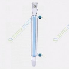 ISOLAB 033.12.400 Soğutucu - Düz - 400 mm - Dişi Şilif : NS 14/23 - Erkek Şilif : NS 14/23 - P.P Yan Kol