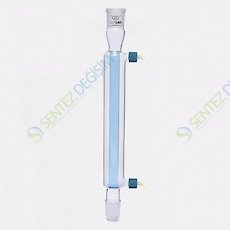 ISOLAB 033.12.253 Soğutucu - Düz - 250 mm - Dişi Şilif : NS 29/32 - Erkek Şilif : NS 29/32 - P.P Yan Kol