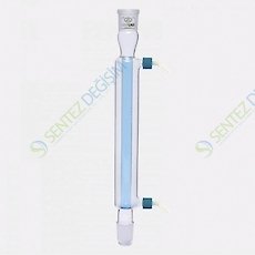 ISOLAB 033.12.252 Soğutucu - Düz - 250 mm - Dişi Şilif : NS 24/29 - Erkek Şilif : NS 24/29 - P.P Yan Kol